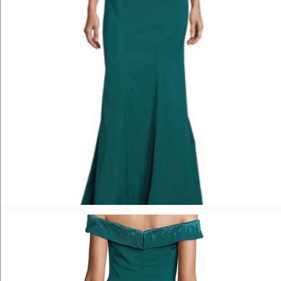 Rene Ruiz Embellish Off-the-Shoulder Evening Gown - Picture 3 of 4